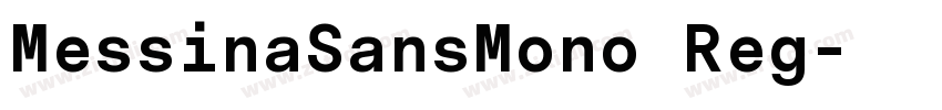MessinaSansMono Reg字体转换